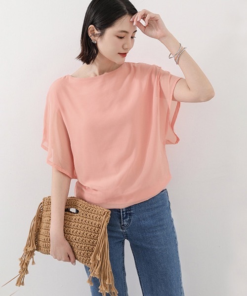 steventai シアーブラウス ブラウス シャツ シフォンシアーブラウス レディース : ZOZOTOWN