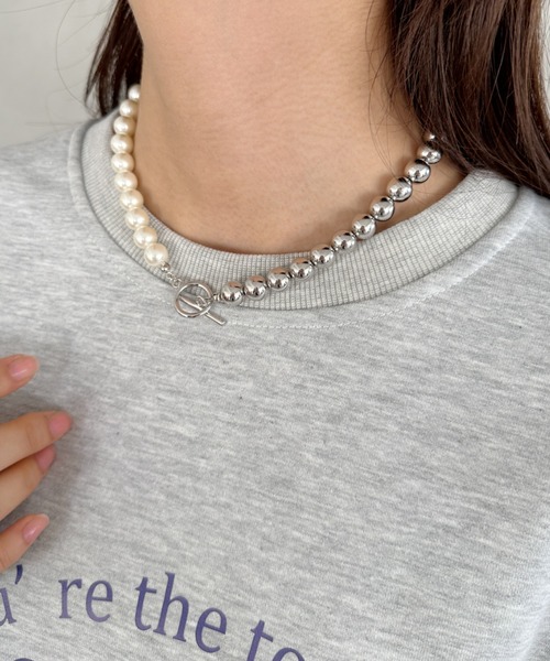 Byweekend☆Mini hammer ball necklace ネックレス Ball Chain Necklace