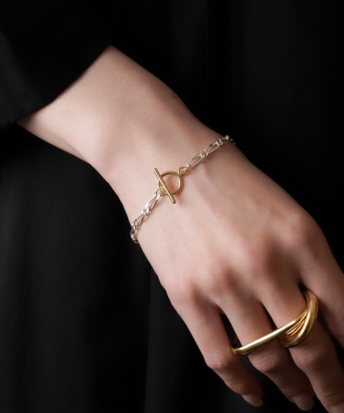 SILVER925 FIGARO CHAIN BRACELET/シルバー/ブレス