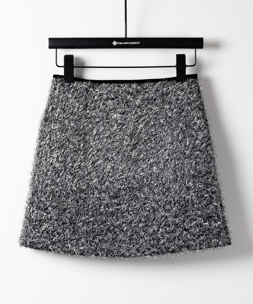 me+em select（ミームセレクト） スカート 「 インパン裏地付 」ラメ