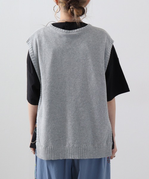 Emago ベスト ジレ EMAGO マグジャガードベスト レディース