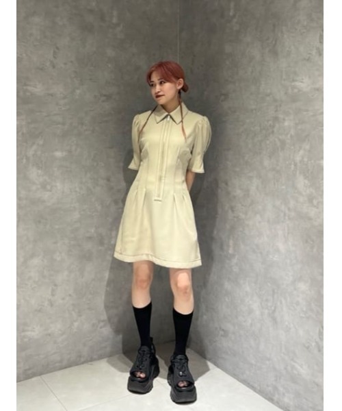 美品✨定価7万 フォクシー フロントジップワンピース タックフレア ホワイト38 楽天市場】フロントタックワンピース レディース プルオーバー