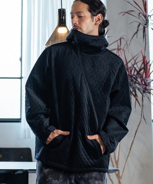CAMBIO（カンビオ） パーカー mpa3556-Velvet Quilted Zip Up Parka