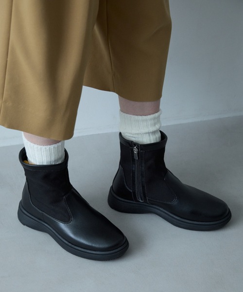 未使用✨GORE-TEX防水ブーツ軽量アシックス ペダラ現行品レディース24.0 ASICS WALKING（アシックスウォーキング） ブーツ ペダラ コンフェザー
