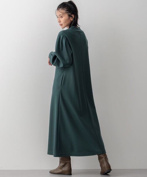 23区（ニジュウサンク） ワンピース 「洗える」ウールミルドジャージー