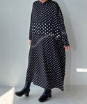 ワンピース ゆるり切り替えミックスワンピ―スの詳細画像3