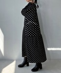 ワンピース ゆるり切り替えミックスワンピ―スの詳細画像4