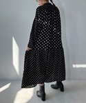 ワンピース ゆるり切り替えミックスワンピ―スの詳細画像5