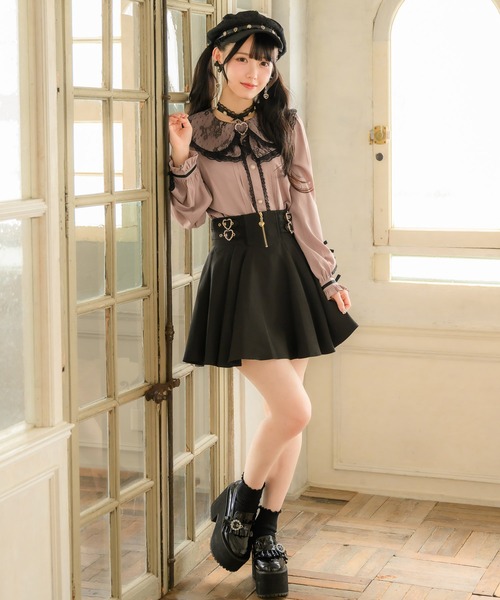 ROJITA スカート ジップデザインサイドバックルスカート