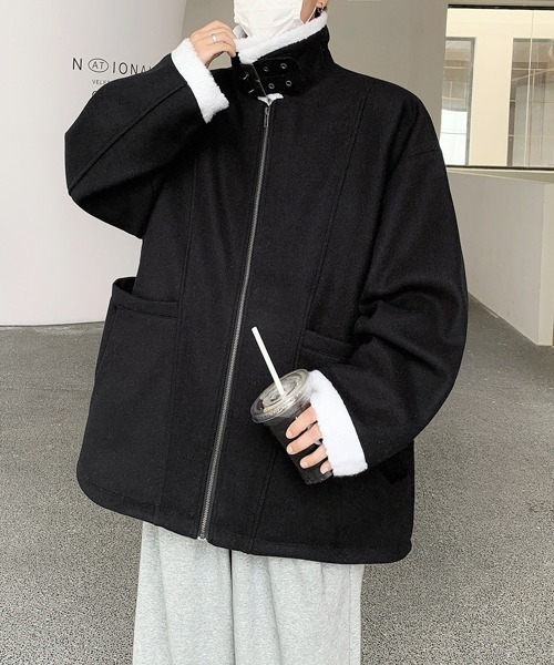 ブルゾン アウター 「FVLMEN」back boa zip jacket/バック ボア