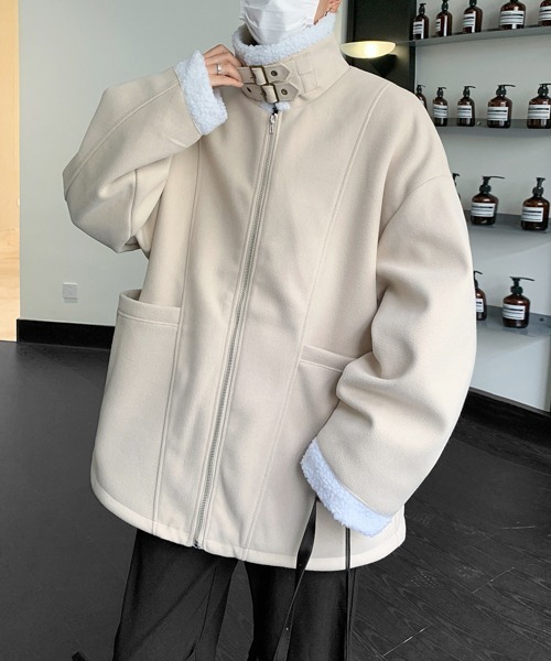ブルゾン アウター 「FVLMEN」back boa zip jacket/バック ボア
