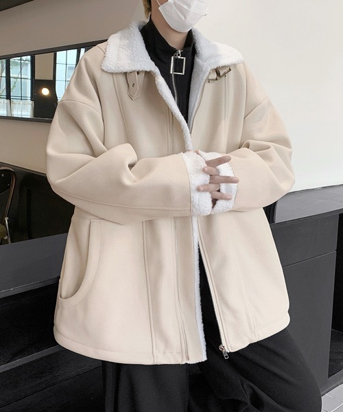 AiE ボアブルゾン 5/19 Instalive ayane 2025aw バイカラーボアブルゾン 855713