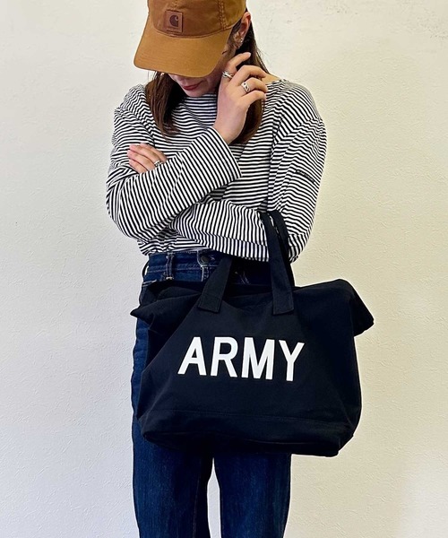 BAYBLO トートバッグ (KS)ARMYフラップトートバッグ メンズ