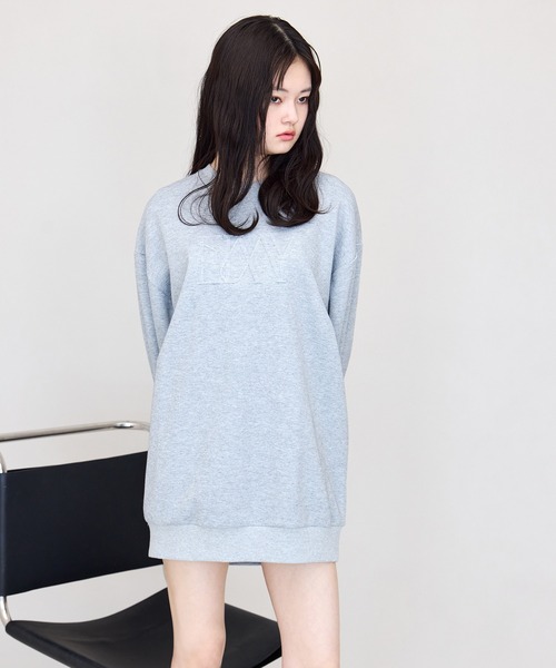 eimy ‪‪❤︎‬ エンボススウェットワンピース eimy istoire ワンピース エンボススウェットワンピース