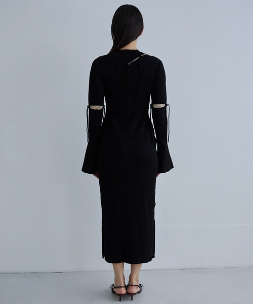 JOSE MOON ワンピース SERIAL HOLE KNIT DRESS/シリアルホール