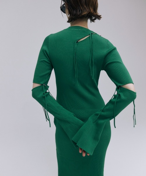 JOSE MOON ワンピース SERIAL HOLE KNIT DRESS/シリアルホール