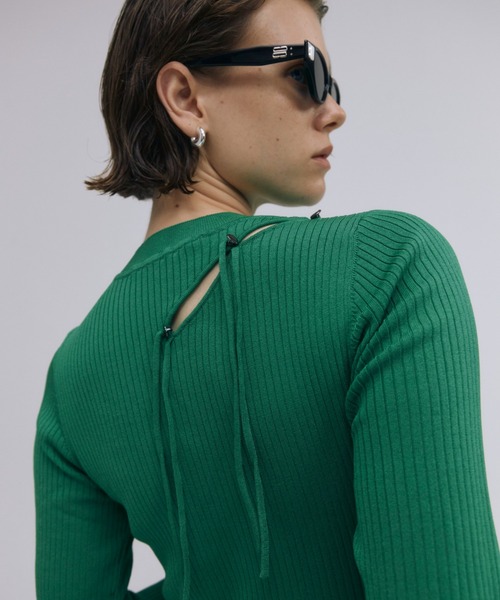 JOSE MOON ワンピース SERIAL HOLE KNIT DRESS/シリアルホール