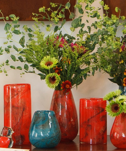 DULTON（ダルトン） 花瓶 GLASS VASE 220 CIELO/マーブル柄 フラワー