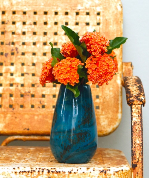 DULTON（ダルトン） 花瓶 GLASS VASE 220 CIELO/マーブル柄 フラワー