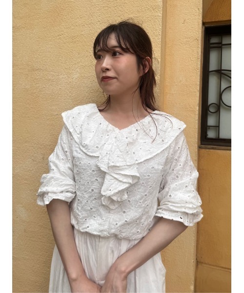 private0204 シャツ ブラウス コットン フリル Sonny Label｜エアリーコットンフリルシャツブラウス | Rakuten