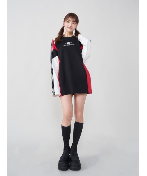 Darich ラインカットロングTシャツ ラインカットロングTシャツ（Tシャツ/カットソー）｜Darich