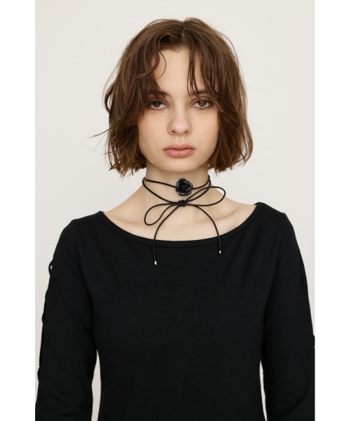 SLY tシャツ LACE UP SLEEVE CUT TOPS レースアップ スリーブ