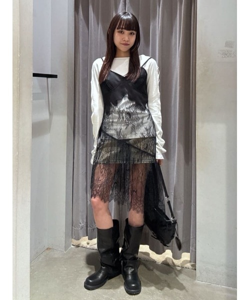 SLY tシャツ LACE UP SLEEVE CUT TOPS レースアップ スリーブ