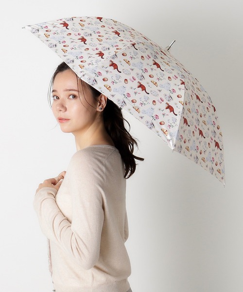 新品未使用タグ付　ポール&ジョー1級遮光99.99%以上　晴雨兼用傘アイボリー WEB限定/一級遮光99.99%】晴雨兼用折りたたみ日傘 ポール&ジョー
