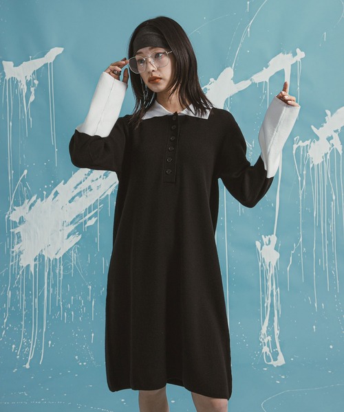 BADBLOOD ポロシャツ　ワンピース　mowalola bohmal（ボマール） ワンピース ポロシャツワンピース : ZOZOTOWN