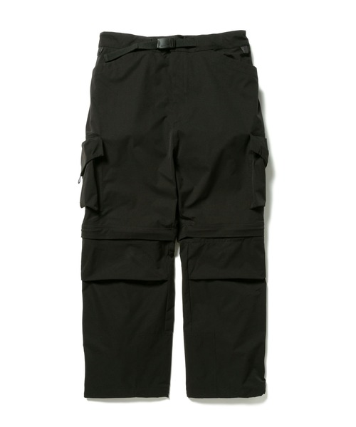 トーンドトラウト TONEDTROUT スノーピーク カーゴショーツ 黒 M Toned Trout Stretch River Shorts S Black(TT2410-PT0202BK