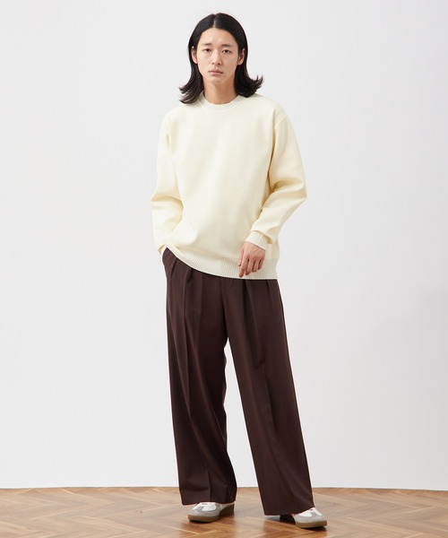 90s Vintage 2タック レーヨン スラックス ワイド ドレープ 光沢 SITRY スラックス 2Tuck Drape Wide Pants/2タック ドレープ