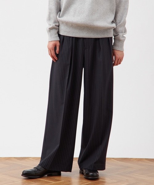 80s Bill Blass 2タックスラックス グレー 極太ストレート USA 64eba2e8686eea4451ff2b726aad85
