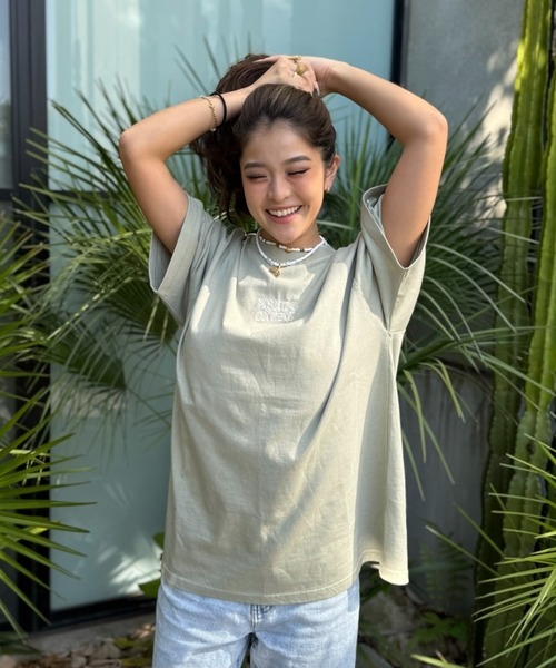 tシャツ moeka - SUNOUTFIT ショート＆オーバーロゴTシャツ made in INTERFACTORY レディース INTER FACTORY tシャツ moeka - SUNOUTFIT ショート＆オーバー