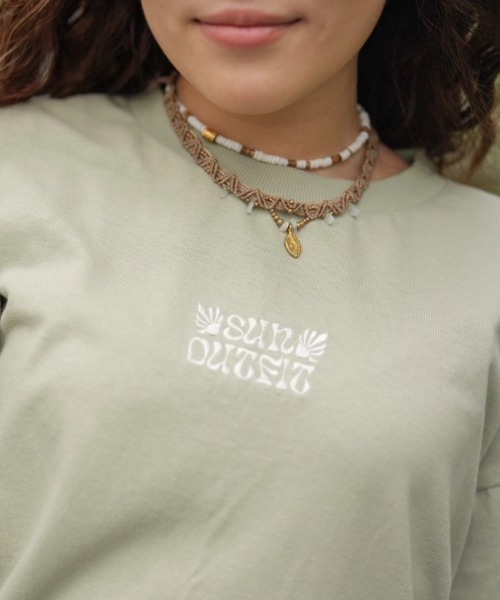 tシャツ moeka - SUNOUTFIT ショート＆オーバーロゴTシャツ made in INTERFACTORY レディース INTER FACTORY tシャツ moeka - SUNOUTFIT ショート＆オーバー