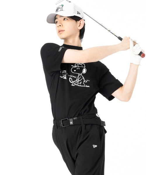 たるお 希少 23区ゴルフ 半袖シャツ スヌーピー コラボ Ｌサイズ ３ PEANUTS】【WOMEN】スヌーピーコラボ 半袖ポロシャツ / 23区GOLF