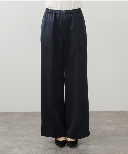 AP STUDIO パンツ サテンプルオンパンツ レディース : ZOZOTOWN