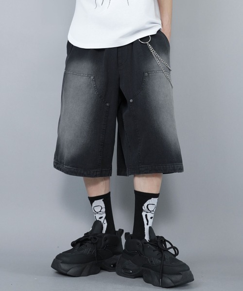 SPINNS（スピンズ） ハーフパンツ ワイドパンツ パンツ ヴィンテージ