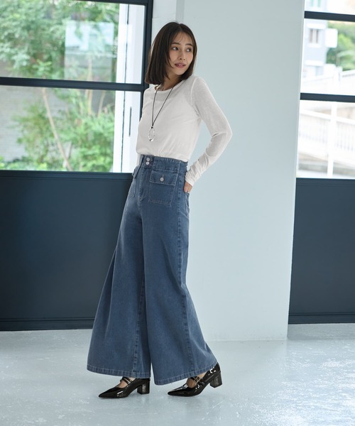 meltthelady⭐︎denim14ブルーデニムバギーパンツ meltthelady⭐︎denim14ブルーデニムバギーパンツ 2025年最新