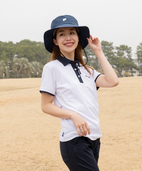 ブラウス シャツ 「FILA GOLF/フィラゴルフ」レディースロゴ半袖シャツ　ゴルフ レディース FILA GOLF ブラウス シャツ 「FILA GOLF/フィラゴルフ