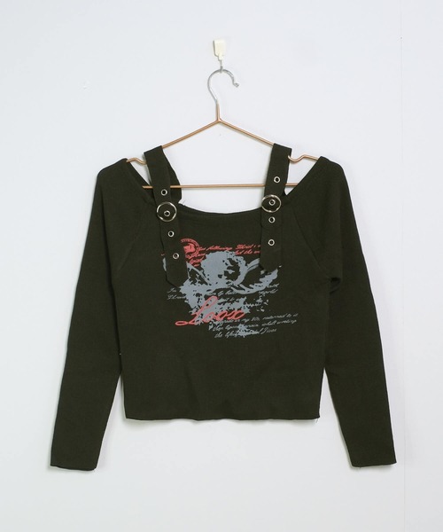 新品タグ付き✨チャコット（M）オフショルダー カットソー クロップド丈 ピンク 新品タグ付き✨チャコット（M）オフショルダー カットソー
