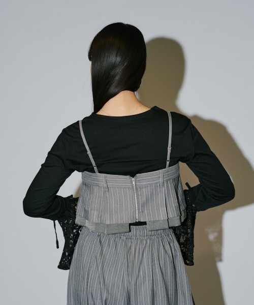 terrace ヘリンボーンストライプキャミトップ レディース : ZOZOTOWN