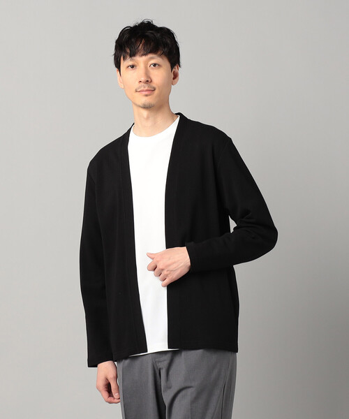 COMME CA MEN（コムサメン） カーディガン 泉州編み和紙カノコ ハッピ