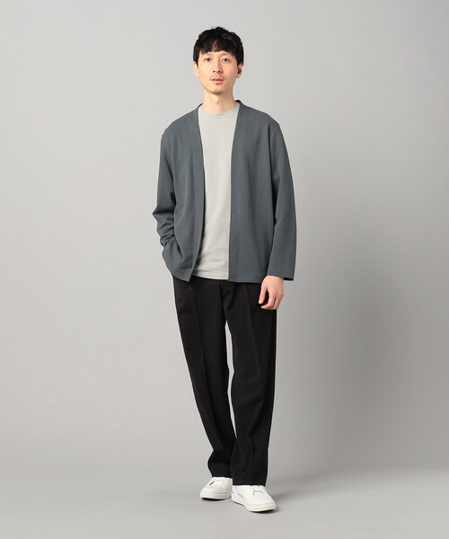 COMME CA MEN（コムサメン） カーディガン 泉州編み和紙カノコ ハッピ