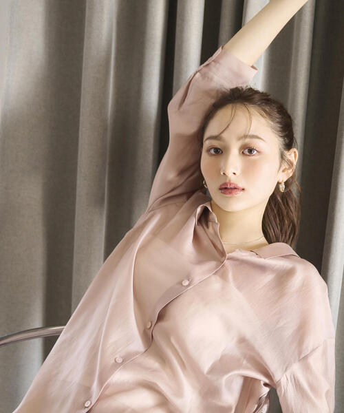 ブラウス シャツ シアーシャーリングブラウス / 1215110503 レディース シアーシャーリングブラウス | PROPORTION BODY DRESSING