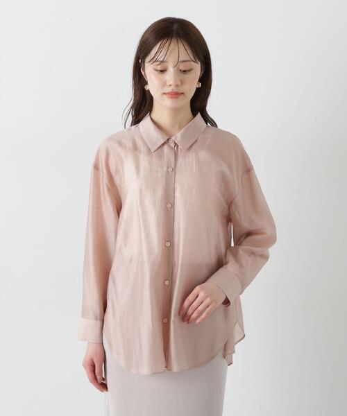 PROPORTION BODY DRESSING ブラウス シャツ シアーシャーリング
