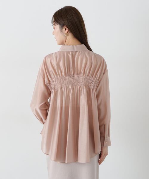 PROPORTION BODY DRESSING ブラウス シャツ シアーシャーリング