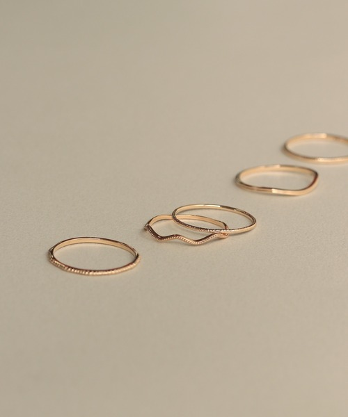 NOIR DE POUPEE 指輪 リング K10 layer ring ピンキーリング
