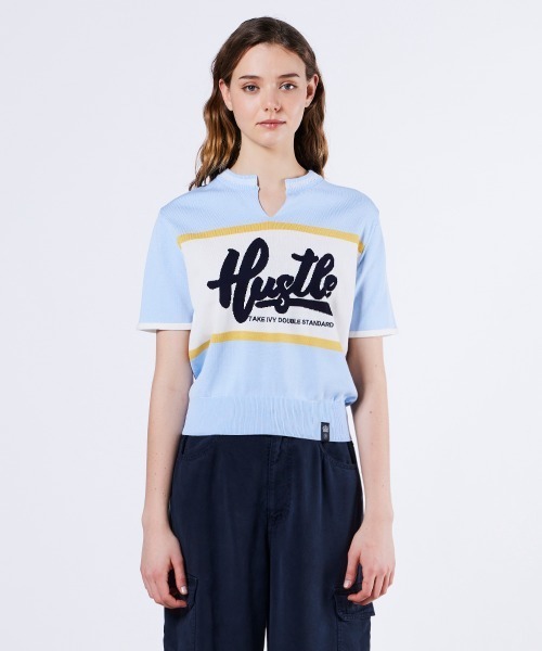 ニット セーター アセテートロゴニット レディース DOUBLE STANDARD CLOTHING ニット セーター アセテート