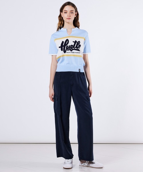ニット セーター アセテートロゴニット レディース DOUBLE STANDARD CLOTHING ニット セーター アセテート