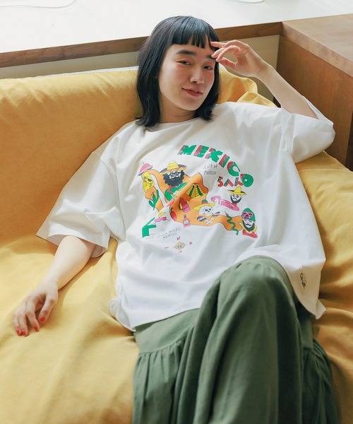 niko and...エヴァコラボTシャツ niko and… tシャツ 「MEXICOらへん」chi-beeコラボTシャツ